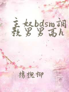 主奴bdsm调教男男高h