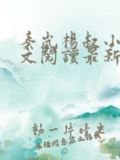 秦岚杨叔小说全文阅读最新章节