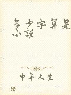 多少字算是长篇小说