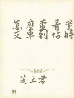 怎么查看实时公交车到站时间