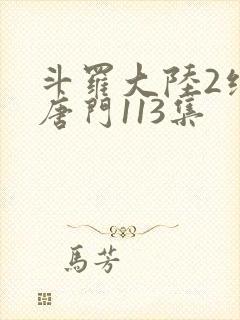 斗罗大陆2绝世唐门113集