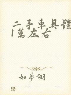 二手车具体价格1万左右