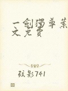 一剑独尊叶玄全文免费