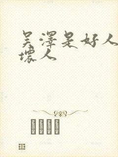 吴泽是好人还是坏人