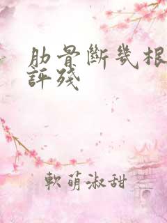 肋骨断几根可以评残