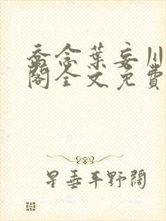 乔念叶妄川笔趣阁全文免费无弹窗