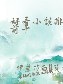 好看小说排行榜前十