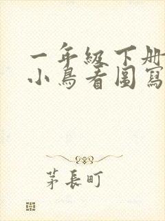 一年级下册爱护小鸟看图写话