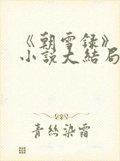 《朝雪录》原著小说大结局