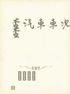 查汽车车况怎么查