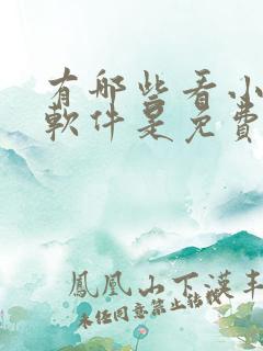 有哪些看小说的软件是免费的