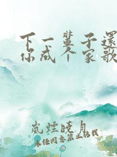 下一辈子还要和你成个家歌词