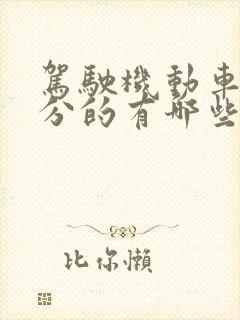 驾驶机动车扣9分的有哪些行为