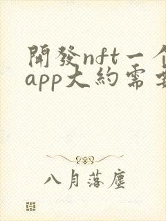 开发nft一个app大约需要多少钱