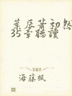 叶辰萧初然9935章听读