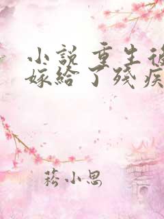 小说 重生后我嫁给了残疾大佬