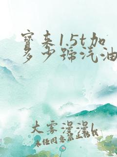 宝来1.5t加多少号汽油