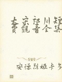 太宋祁川短剧免费观看全集高清