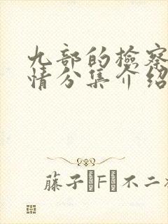 九部的检察官剧情分集介绍