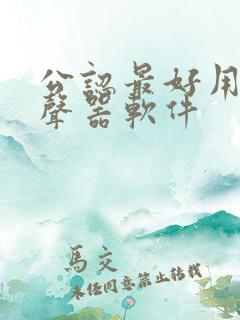 公认最好用的变声器软件