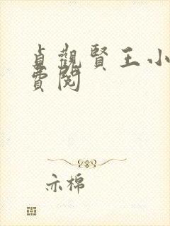 贞观贤王小说免费阅