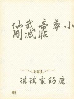 仙武帝尊小说无删减版