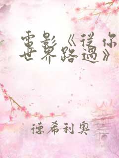 电影《从你的全世界路过》