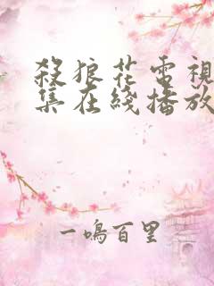 杀狼花电视剧全集在线播放