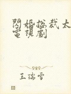 闪婚总裁太霸道电视剧