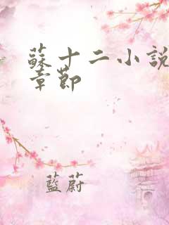 苏十二小说最新章节
