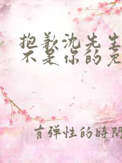 抱歉沈先生孩子不是你的免费短剧