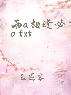 两a相逢必有一o txt