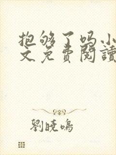 抱够了吗小说全文免费阅读