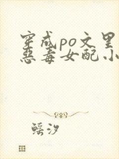 穿成po文里的恶毒女配小说
