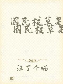 国民校草是女生 国民校草是女生