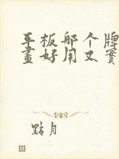 平板哪个牌子画画好用又实惠