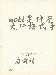 mobi是什么文件格式手机怎么打开