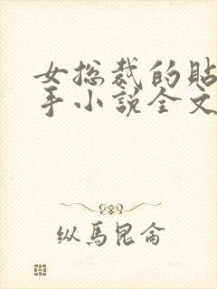 女总裁的贴身高手小说全文免费阅读