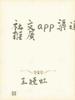 社交app渠道推广