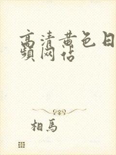 高清黄色日本视频网站