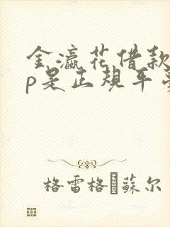 金瀛花借款app是正规平台吗