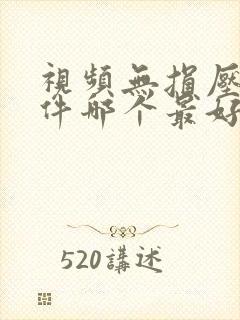 视频无损压缩软件哪个最好