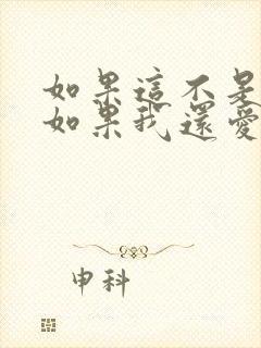 如果这不是结局如果我还爱你歌名