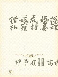 错嫁成婚总裁的私宠甜妻短剧合集