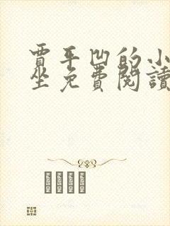 贾平凹的小说暂坐免费阅读