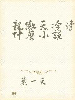 龙傲天冷清秋是什么小说