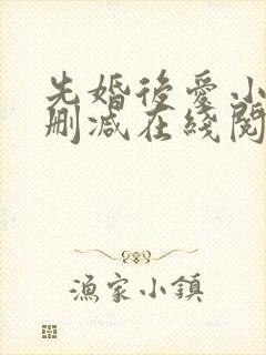 先婚后爱小说无删减在线阅读