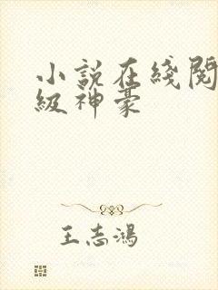 小说在线阅读顶级神豪