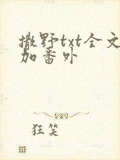 撒野txt全文加番外