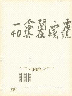 一念关山电视剧40集在线观看